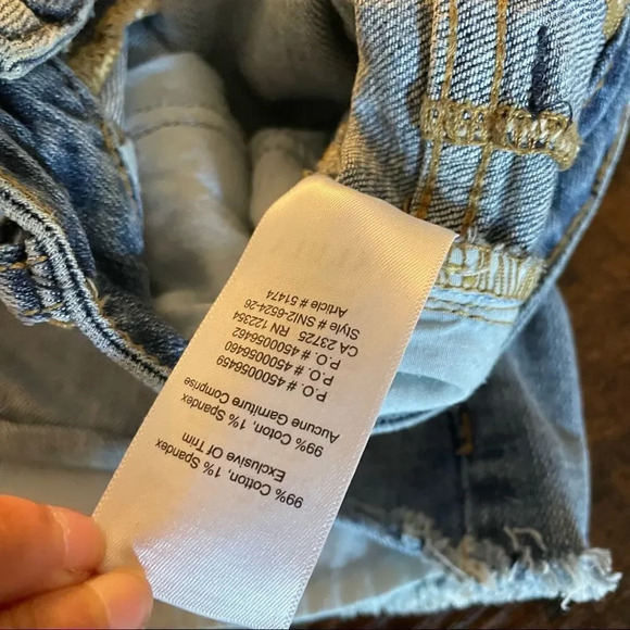 Talula denim light wash distressed shorts - Picture 11 of 15